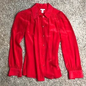 Beautiful silk Jcrew blouse size 0